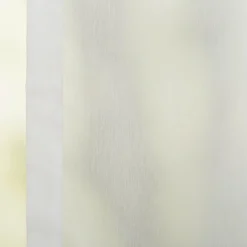 Gardinenstoff Stores antiviral und schwer entflammbar transparent ecru mit Bleiband 300cm hoch