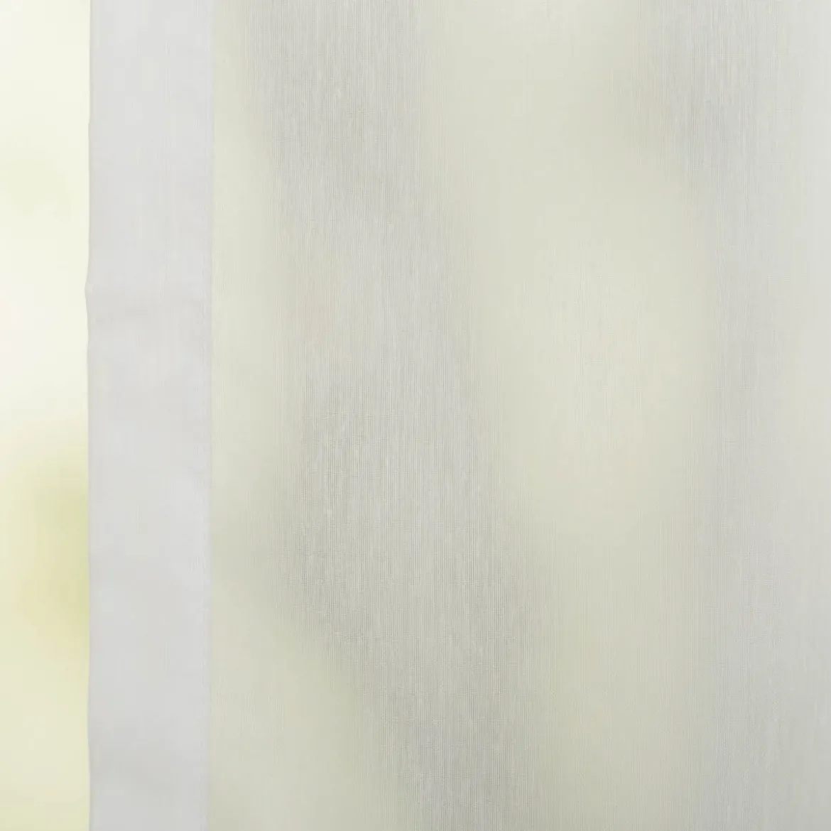 Gardinenstoff Stores antiviral und schwer entflammbar transparent ecru mit Bleiband 300cm hoch