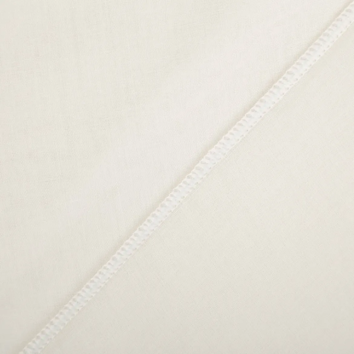 Gardinenstoff Stores Batist uni creme halb-transparent 3m Höhe