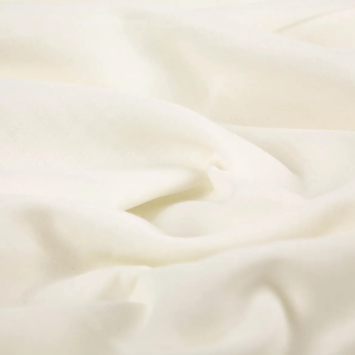 Gardinenstoff Stores Batist uni creme halb-transparent 3m Höhe