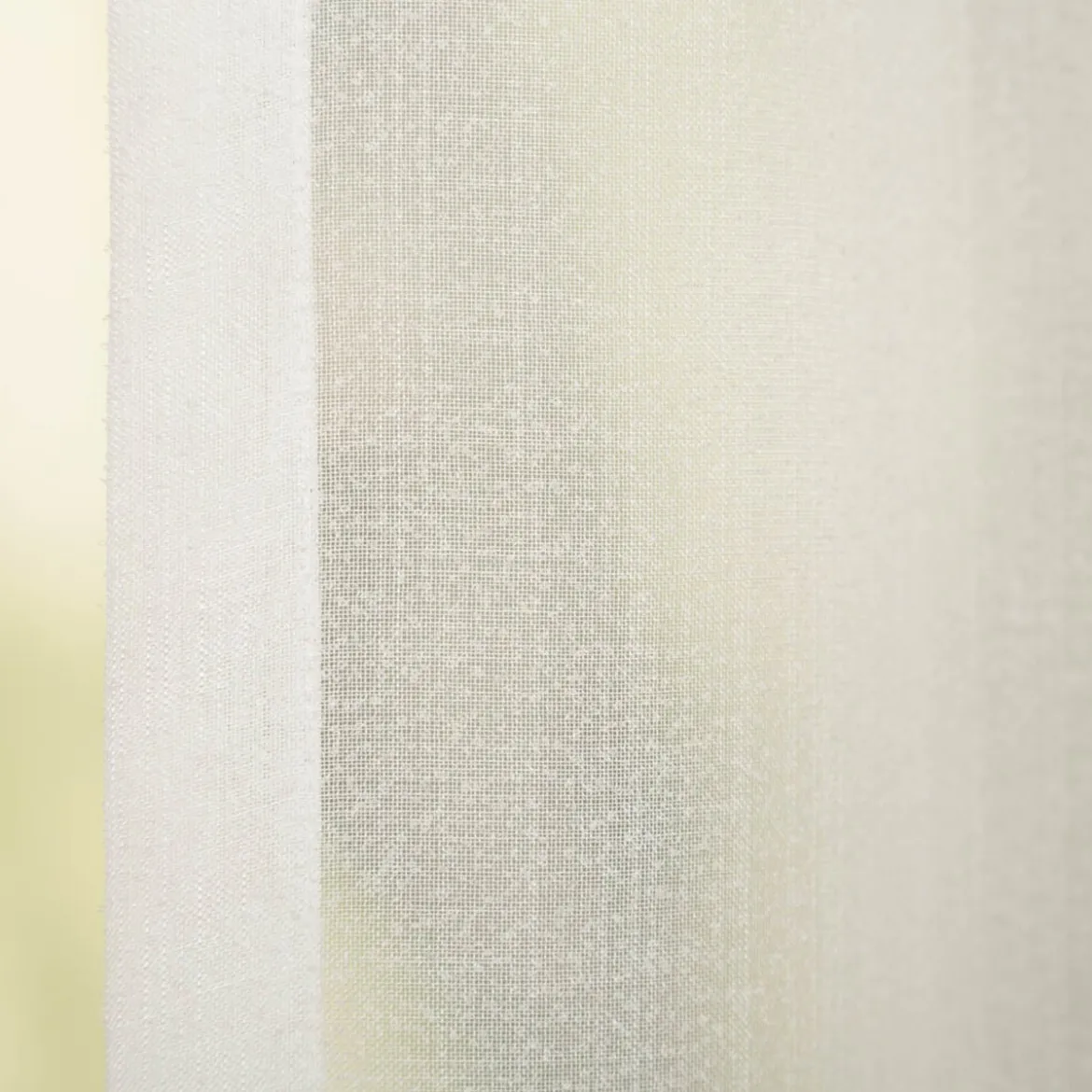 Gardinenstoff Stores feine Bouclé-Struktur mit Bleiband creme 2,60m Höhe