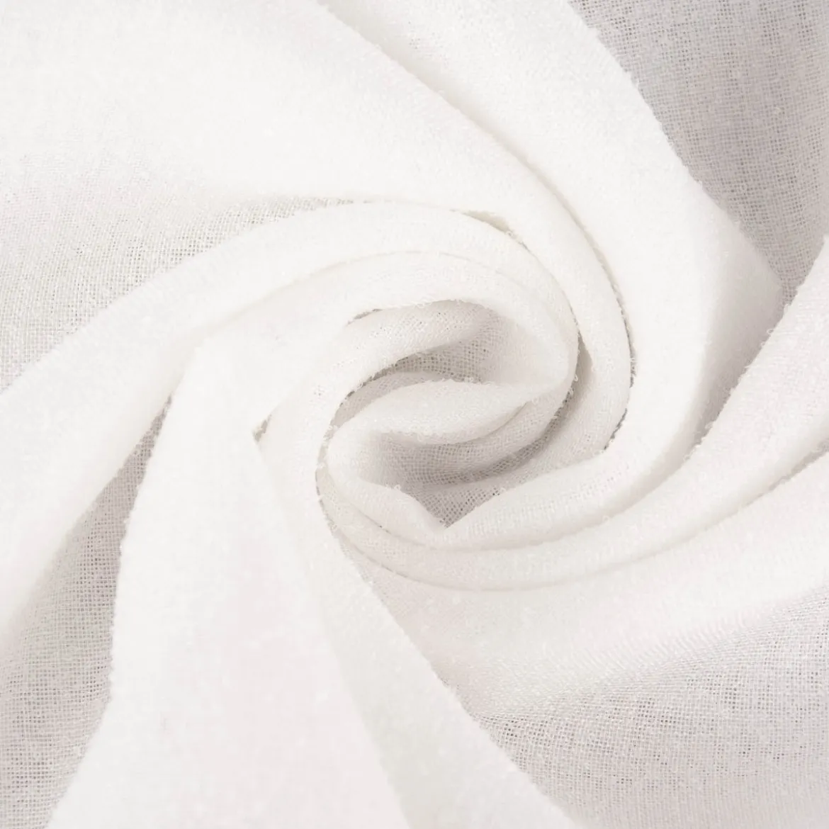 Gardinenstoff Stores feine Bouclé-Struktur mit Bleiband creme 2,60m Höhe
