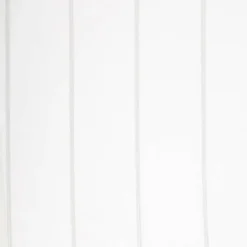 Gardinenstoff Stores halbtransparent Streifen wollweiß hellgrau mit Bleiband 300cm hoch