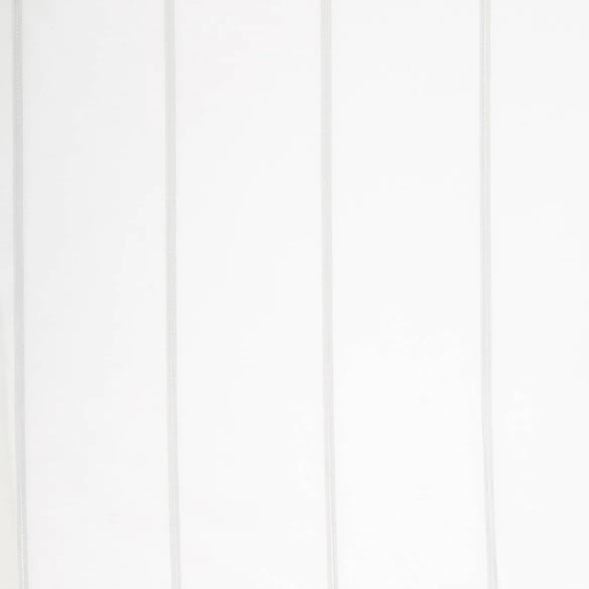 Gardinenstoff Stores halbtransparent Streifen wollweiß hellgrau mit Bleiband 300cm hoch