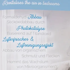 Gardinenstoff Stores Leinenstruktur Pure Air Technology luftreinigende Ausrüstung transparent ecru mit Bleiband 300cm hoch