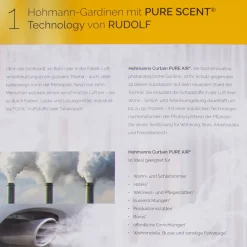 Gardinenstoff Stores Leinenstruktur Pure Air Technology luftreinigende Ausrüstung transparent weiß mit Bleiband 300cm hoch
