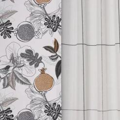 Gardinenstoff Stores mit Bleiband Batistoptik halbtransparent Lurex Karo weiß grau taupe braun 3m Höhe