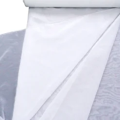 Gardinenstoff Stores Semi Organza Glanz creme 3m Höhe