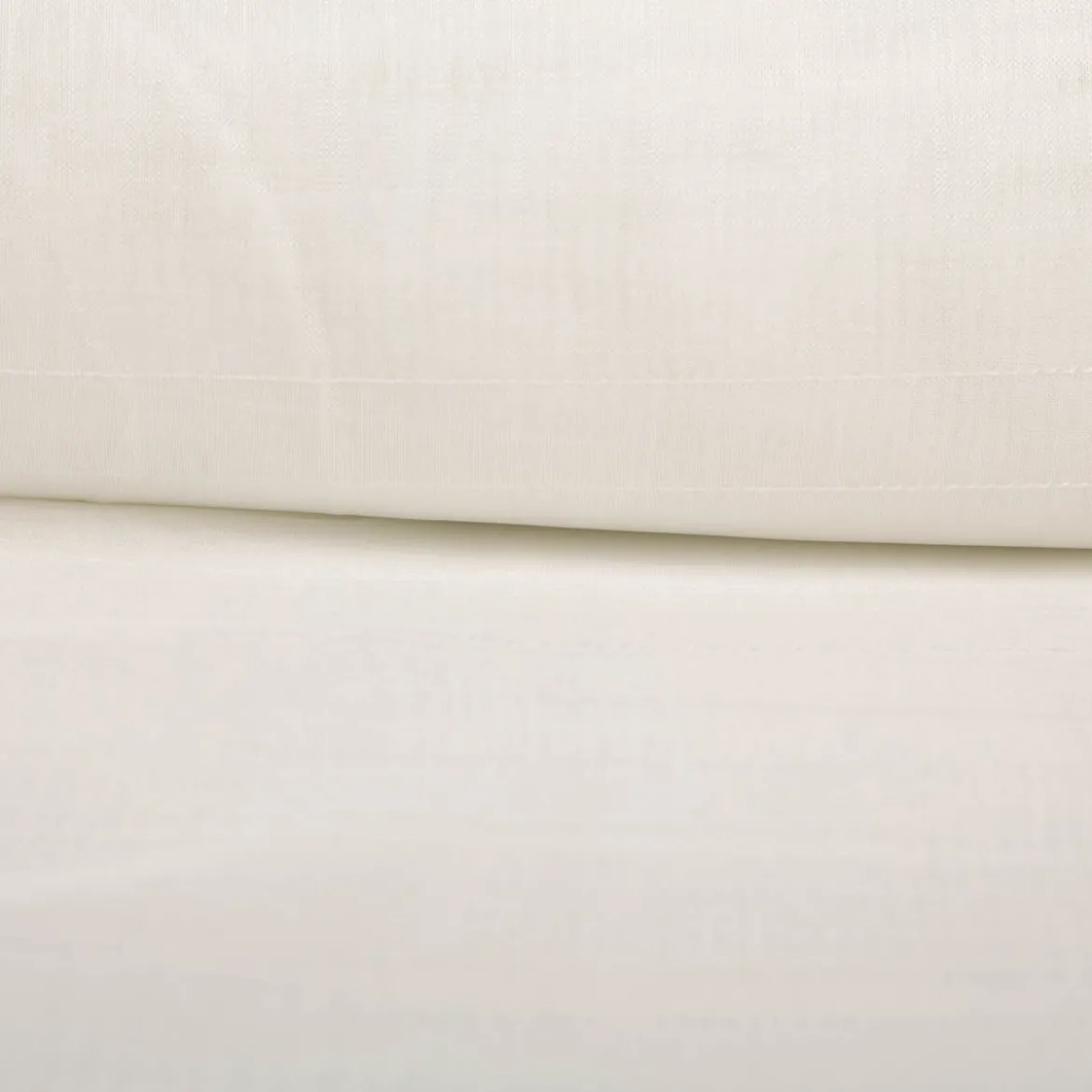 Gardinenstoff Stores Streifenstruktur fein mit Bleiband Ecru 300cm