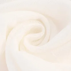 Gardinenstoff Stores Strukturoptik mit Stickerei abstrakte Blumen ecru 2,80m Höhe