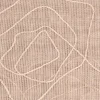 Gardinenstoff Stores Strukturoptik mit Stickerei abstrakte Blumen beige 2,80m Höhe