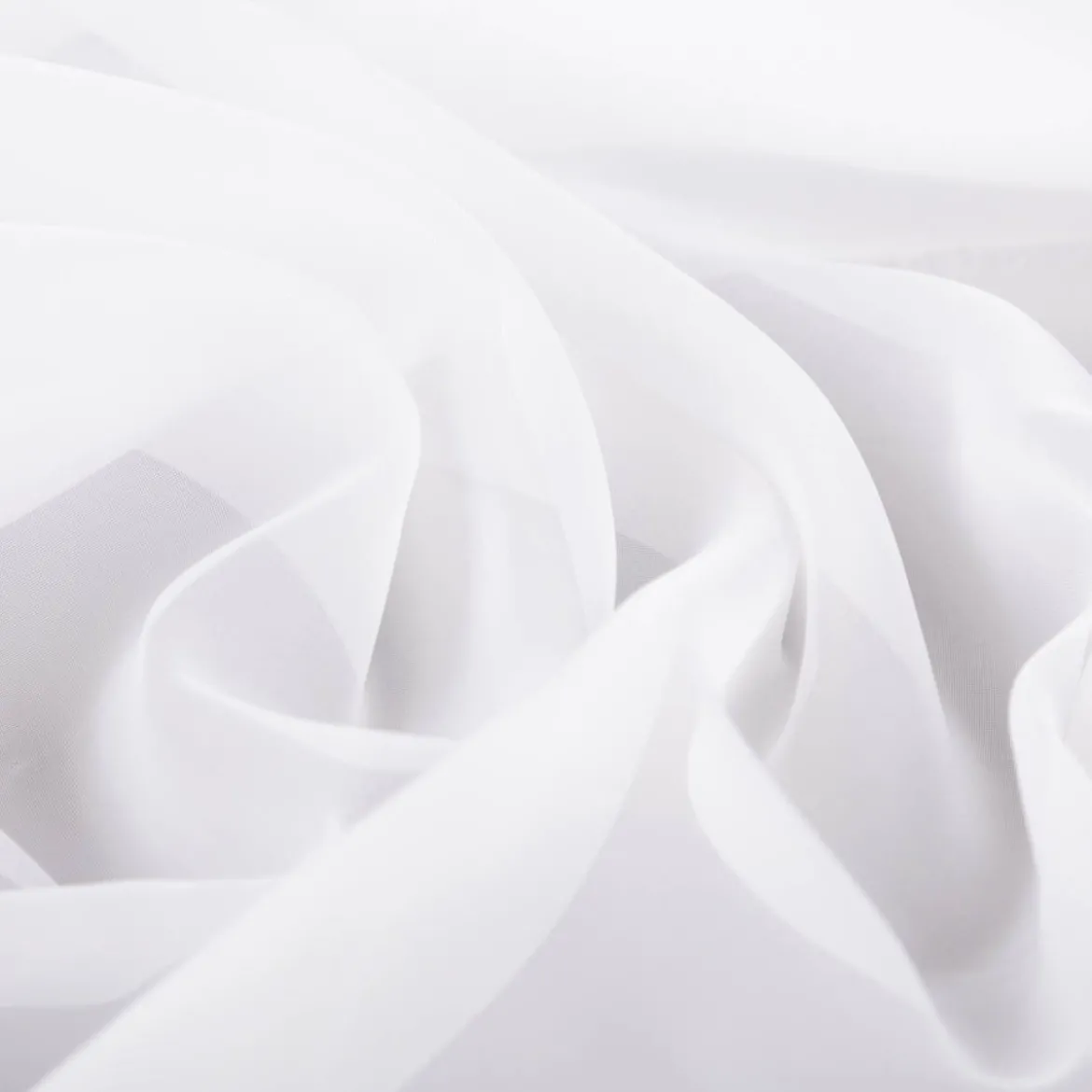 Gardinenstoff Stores Voile mit Bleiband Meterware einfarbig weiß transparent 3,0m Höhe