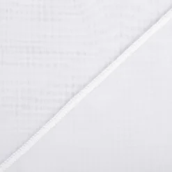 Gardinenstoff Stores Voile mit Bleiband Meterware einfarbig weiß transparent 3,0m Höhe
