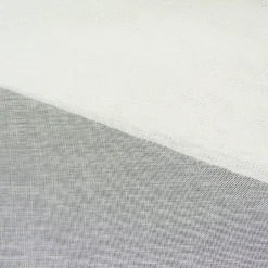 Gardinenstoff Stores weiß grobe Leinenoptik mit Bleiband 180cm hoch