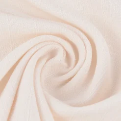 Gardinenstoff Universalstoff Dekostoff Strukturstoff einfarbig creme 1,48m Breite