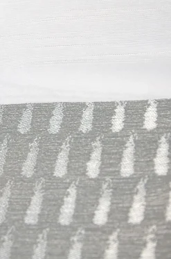 Gardinenstoff Voile transparent Tivoli Streifen weiß grau 152cm Breite