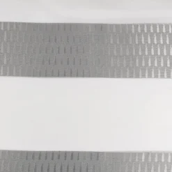 Gardinenstoff Voile transparent Tivoli Streifen weiß grau 152cm Breite