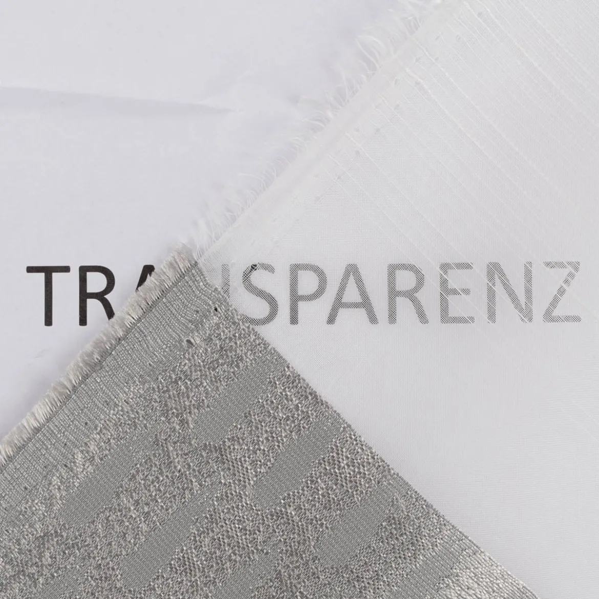 Gardinenstoff Voile transparent Tivoli Streifen weiß grau 152cm Breite