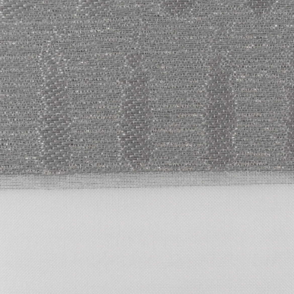 Gardinenstoff Voile transparent Tivoli Streifen weiß grau 152cm Breite