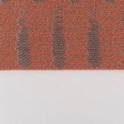 Gardinenstoff Voile transparent Tivoli Streifen weiß terracotta 152cm Breite