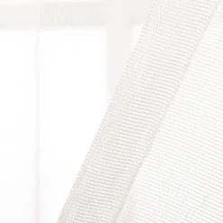 Gardinenstoff Webstore mit Bleiband Gitterstruktur ecru 300cm Breite