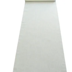 Gardine Paneele Schiebevorhang Meterware AMBIENTE Leinenoptik weiß 60cm Breite
