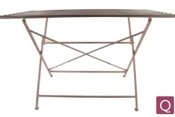 Garten Tisch Metall ADAM rosa 120x74cm
