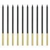 Geburtstagskerzen 12 Stück schwarz-gold 12,5cm