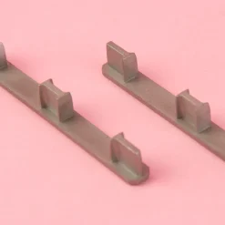 Gefora Endkappen für Wendeschienen 3/4 läufig Kunststoff silberfarbig