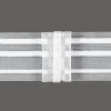 Gerster Faltenband Gardinenband 3er Falte transparent mit Zugverhältnis 1:2,5 in 50mm breit