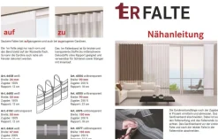 Gerster Faltenband Gardinenband 1er Falte weiß mit Zugverhältnis 1:1,5 in 50mm breit