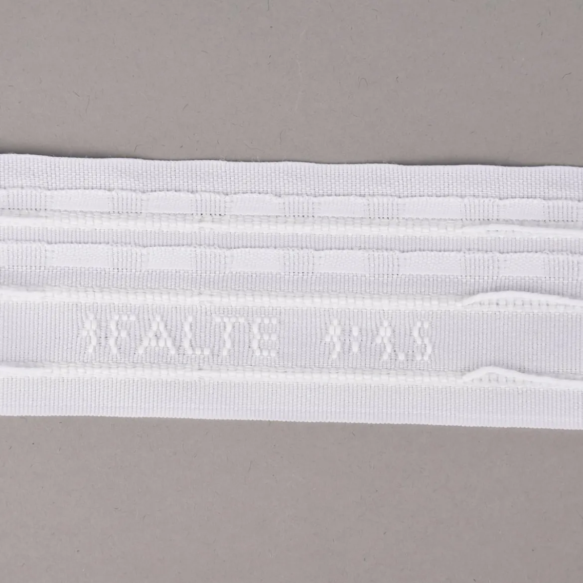 Gerster Faltenband Gardinenband 1er Falte weiß mit Zugverhältnis 1:1,5 in 50mm breit