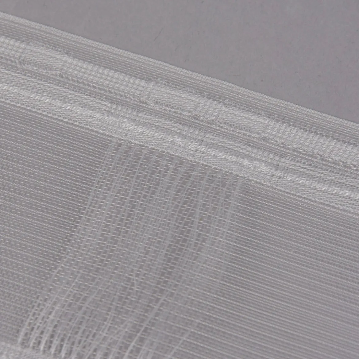 Gerster Gardinenband Wellenband mit Steg Schlaufenband volltransparent mit Zugverhältnis 1:1,25 in 100mm breit