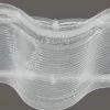 Gerster Gardinenband Wellenband mit Steg Schlaufenband volltransparent mit Zugverhältnis 1:1,5 in 100mm breit