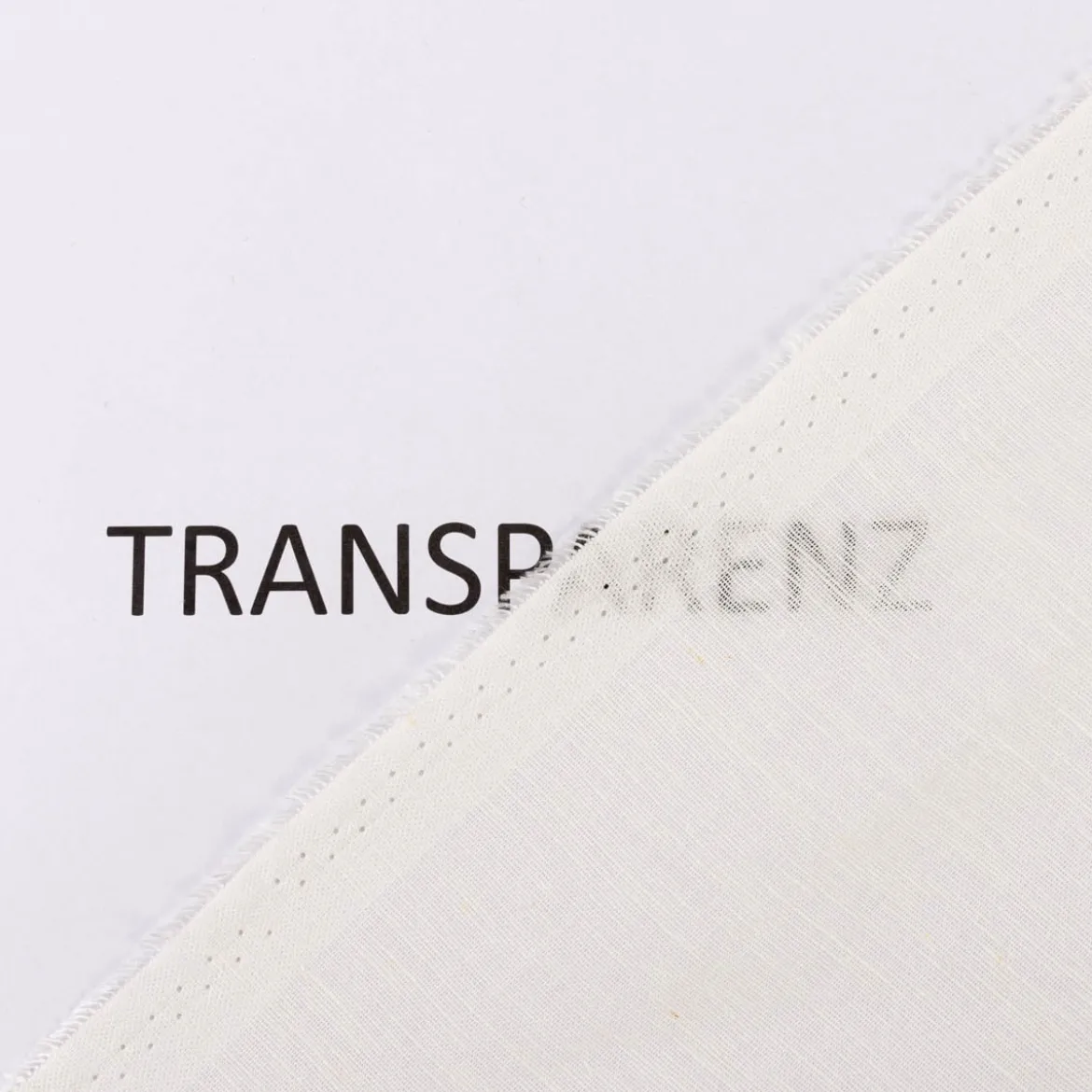Gerster Leinen Gardinenstoff Meterware EASY LINEN halbtransparent uni ecru 2,95m Höhe