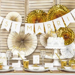 Geschenkband goldfarbig mit Glimmer 5mm breit 225m-Spule