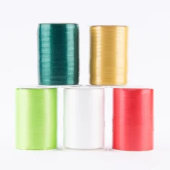 Geschenkband Polyband 200mx5mm dunkelgrün