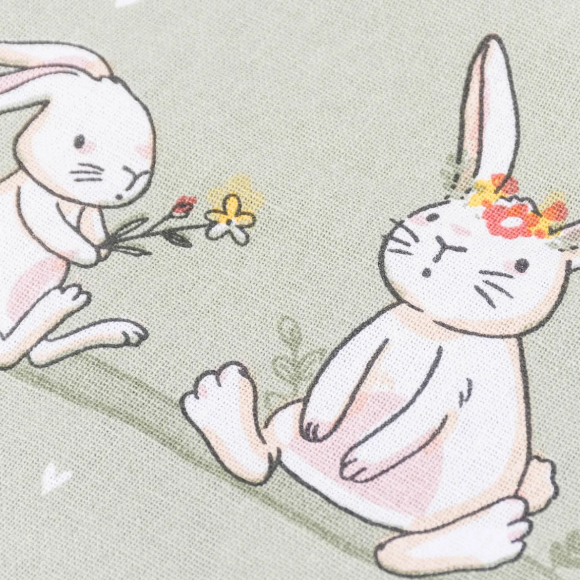 Geschenkbeutel aus Baumwolle Hase verschiedene Motive 21x30cm