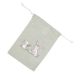 Geschenkbeutel aus Baumwolle Hase verschiedene Motive 21x30cm