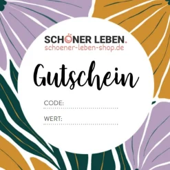 Geschenkgutschein zum Download von SCHÖNER LEBEN.