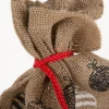 Geschenksäckchen Merry Christmas aus Jute 45x30cm