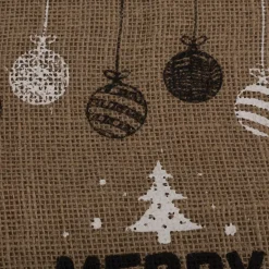 Geschenksäckchen Merry Christmas aus Jute 45x30cm