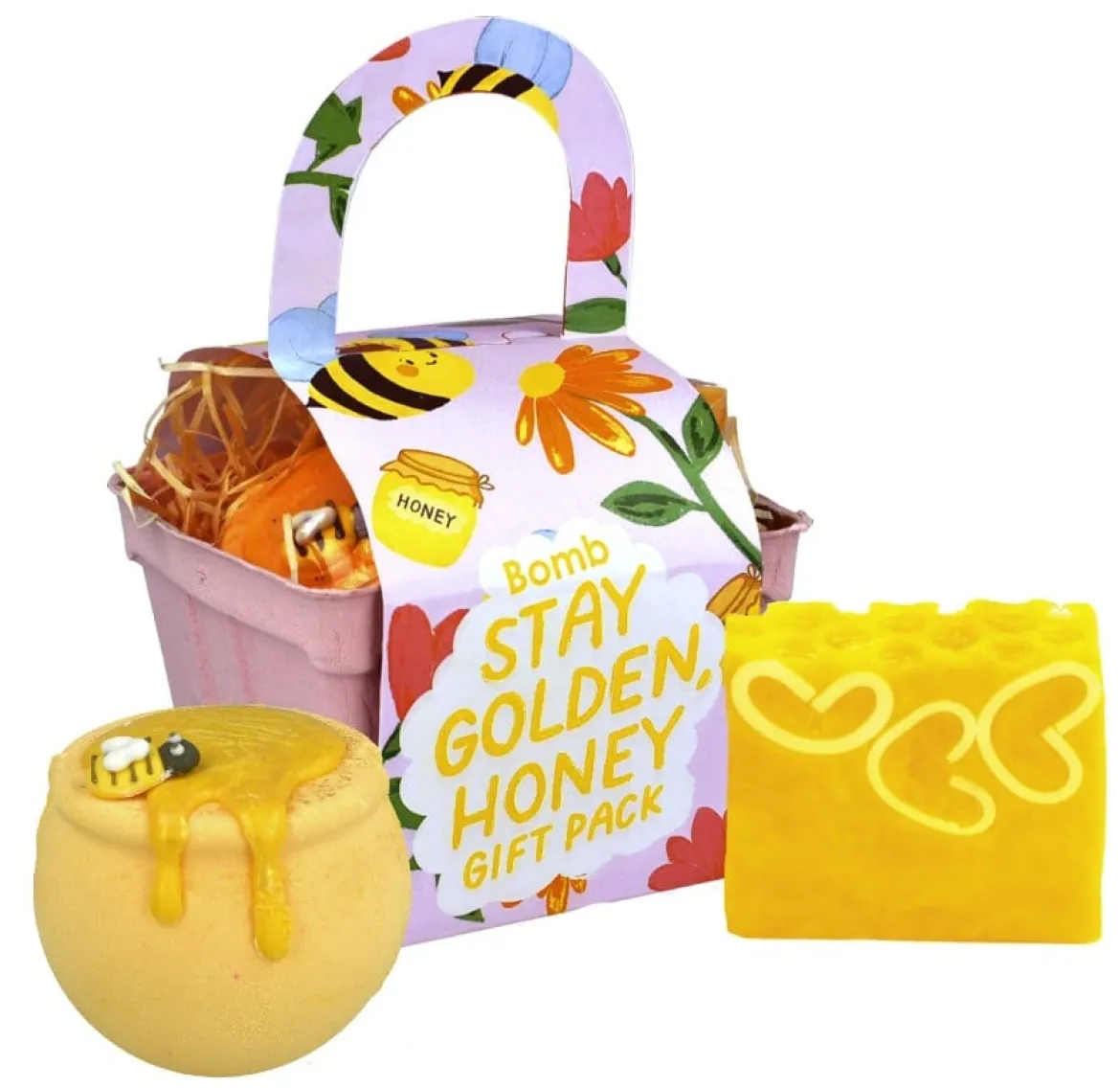 Geschenkset Stay Golden Honey Punnet Gift Pack von Bomb Cosmetic