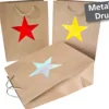 Geschenktasche Sterne groß 26x33x13cm