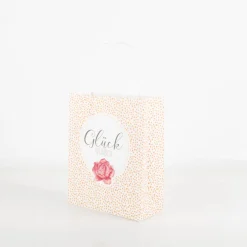 Geschenktüte Glückwunsch Rose 20x24x9cm von La Vida