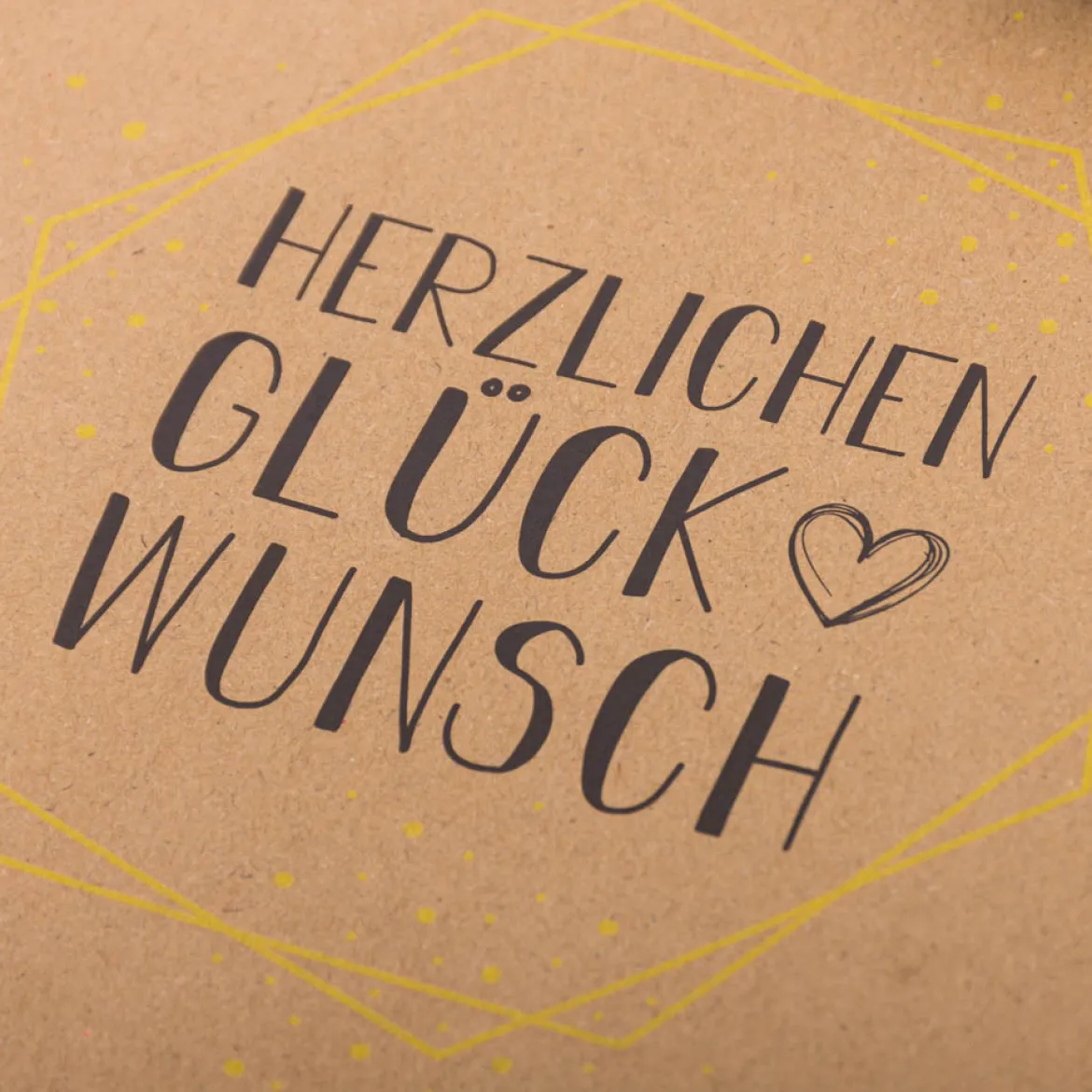 Geschenktüte Kraftpapier Alles Gute oder Herzlichen Glückwunsch braun groß oder klein