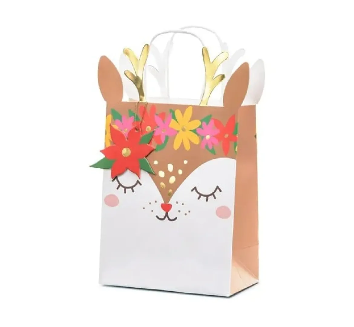 Geschenktüte Reh aus Papier 20,5x30x10,5cm