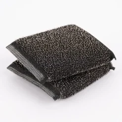 Geschirrspülset Spülmittelspender Bürste Schwamm Bambus natur 13x12,5x18cm