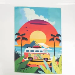 Geschirrtücher Camper 3er Set aus Baumwolle 50x70 cm französisches Dessin