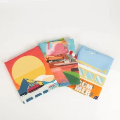 Geschirrtücher Camper 3er Set aus Baumwolle 50x70 cm französisches Dessin